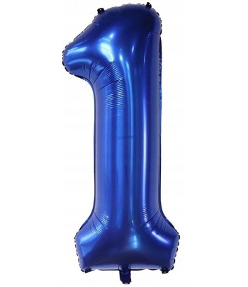cyfra balon 1 granatowa niebieska