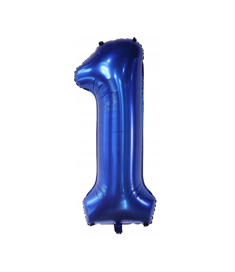 cyfra balon 1 granatowa niebieska
