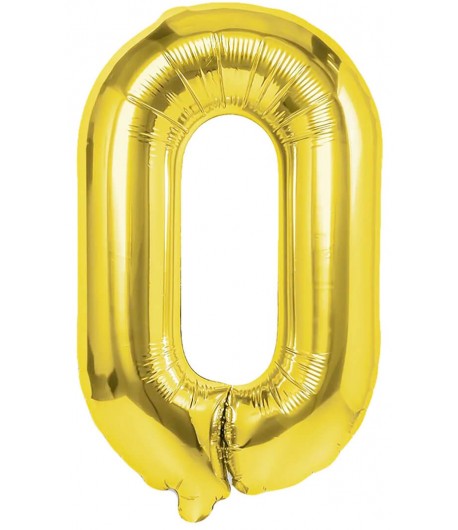 Balon foliowy cyferka 0 70 cm złota Urodziny