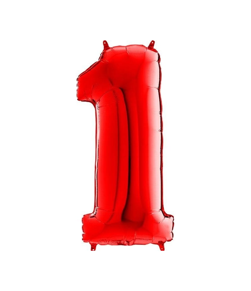 balon czerwona cyfra 1