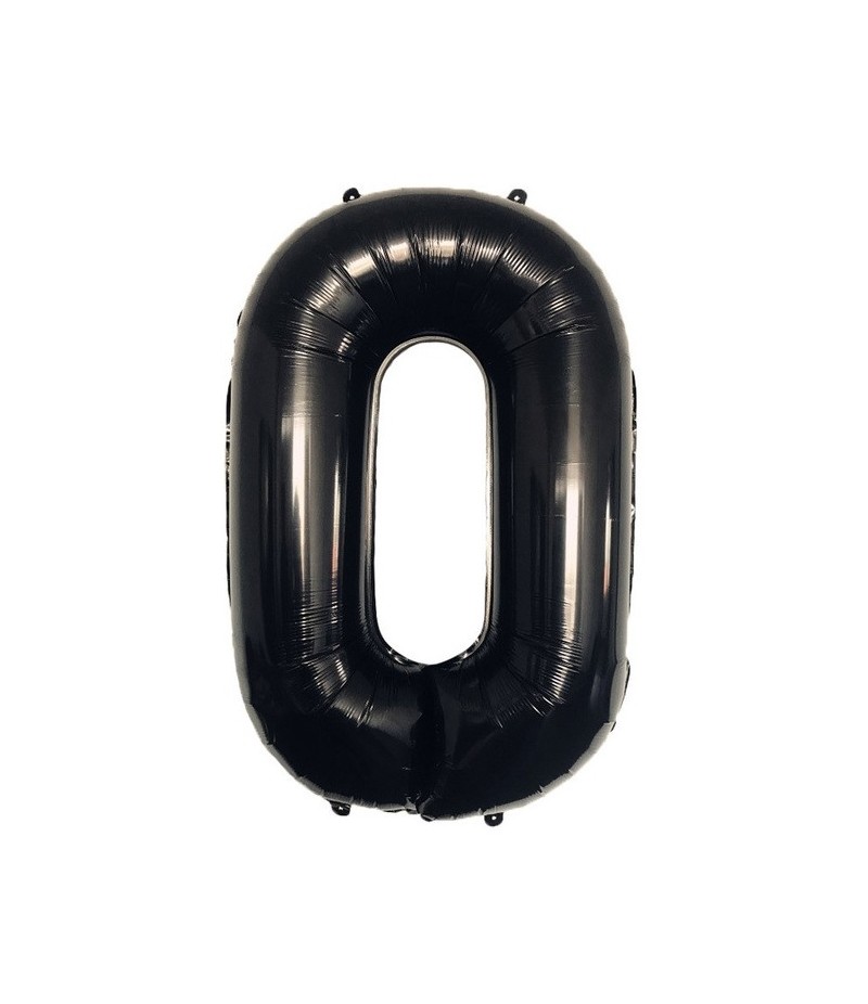 balon foliowy czarny cyfra 0