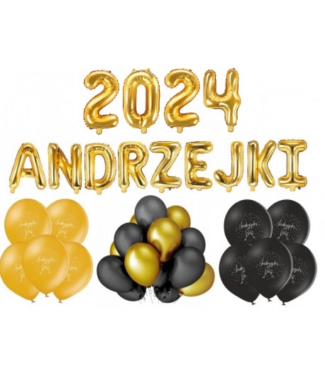 Zestaw Balony Dekoracje ANDRZEJKI 2024