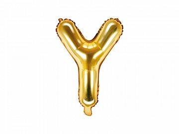 Balon Foliowy Literka Y Złota Złoty 40 Cm Urodziny