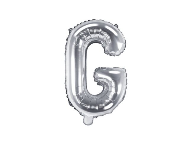 balon srebrna literka G