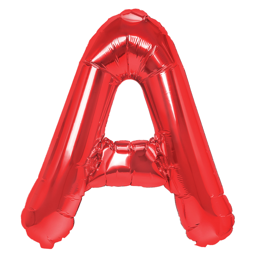 Balon Foliowy Literka A Czerwony 40 Cm Urodziny