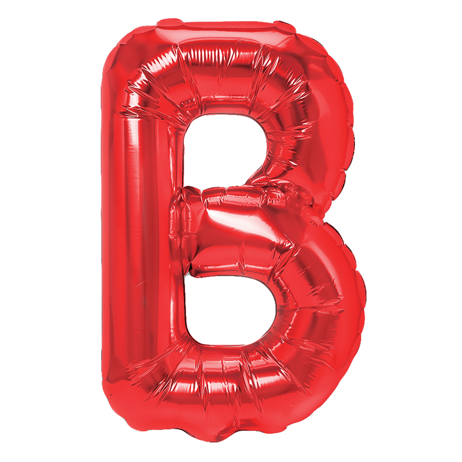 Balon Foliowy Literka B Czerwony 40 Cm Urodziny