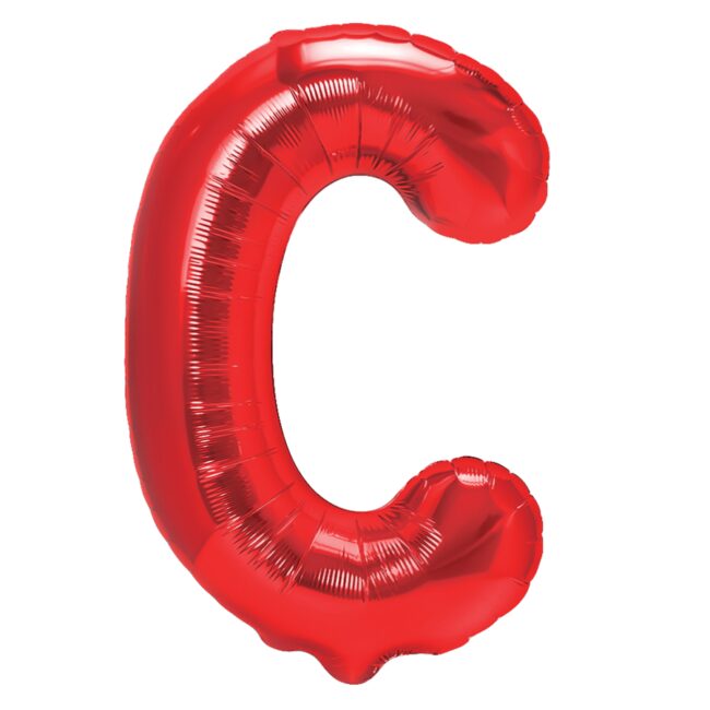 Balon Foliowy Literka C Czerwony 40 Cm Urodziny
