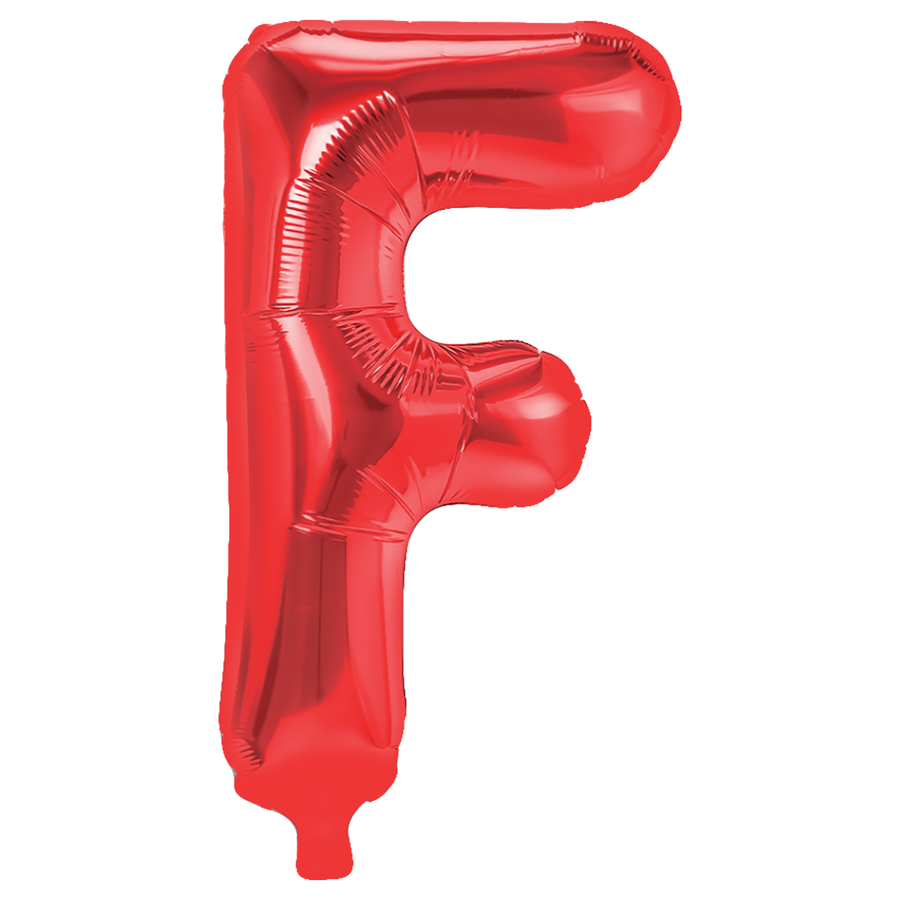 Balon Foliowy Literka F Czerwony 40 Cm Urodziny