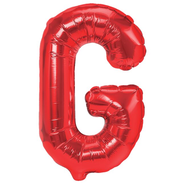 Balon Foliowy Literka G Czerwony 40 Cm Urodziny