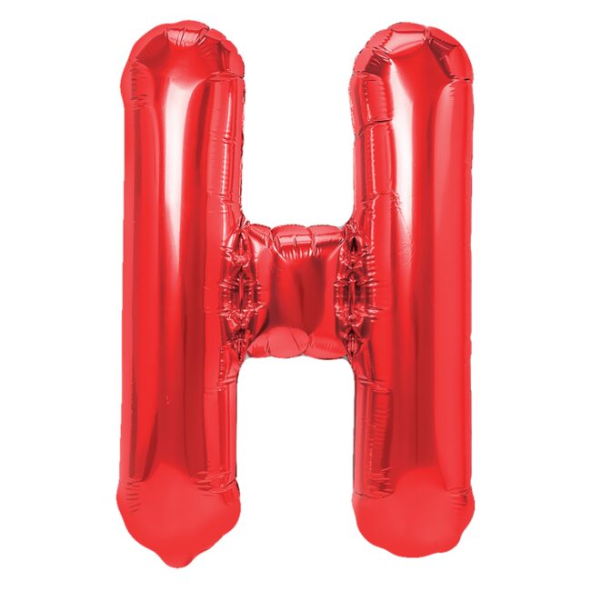 Balon Foliowy Literka H Czerwony 40 Cm Urodziny
