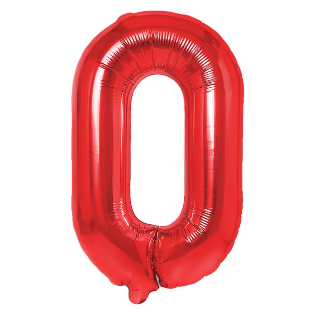 Balon Foliowy Literka O Czerwony 40 Cm Urodziny