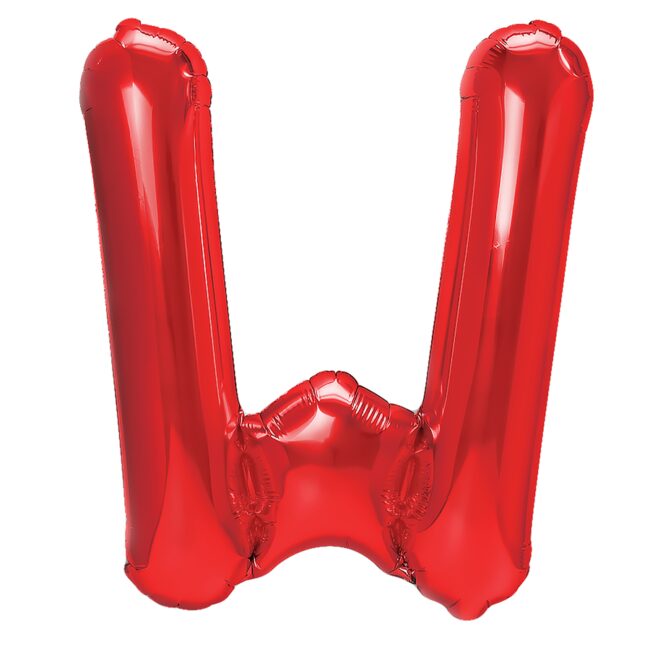 Balon Foliowy Literka W Czerwony 40 Cm Urodziny