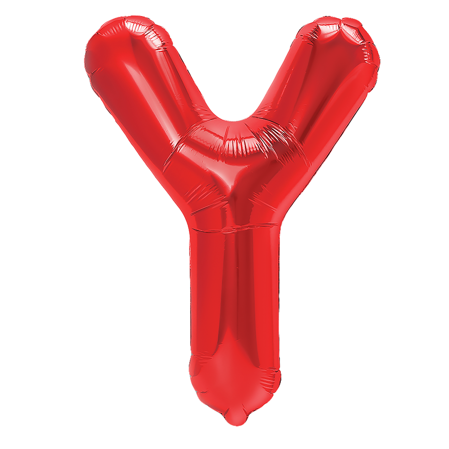 Balon Foliowy Literka Y Czerwony 40 Cm Urodziny