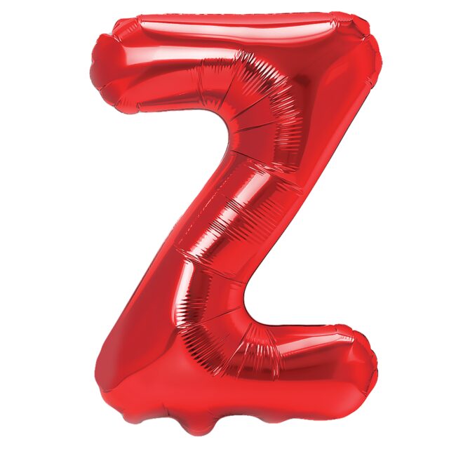 Balon Foliowy Literka Z Czerwony 40 Cm Urodziny