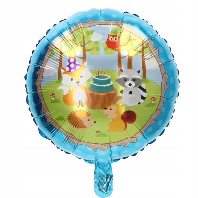 Balon okrągły leśne zwierzęta