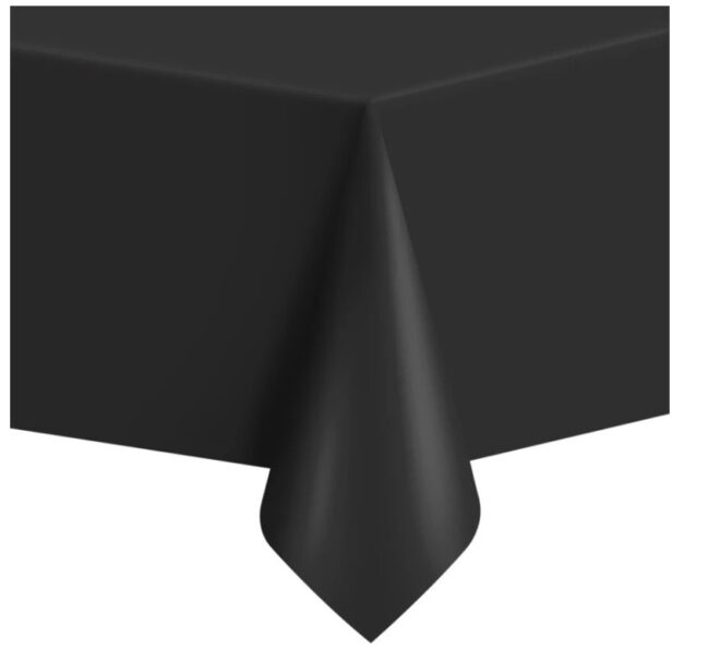 Obrus Foliowy Czarny Foliowy 137x274 cm
