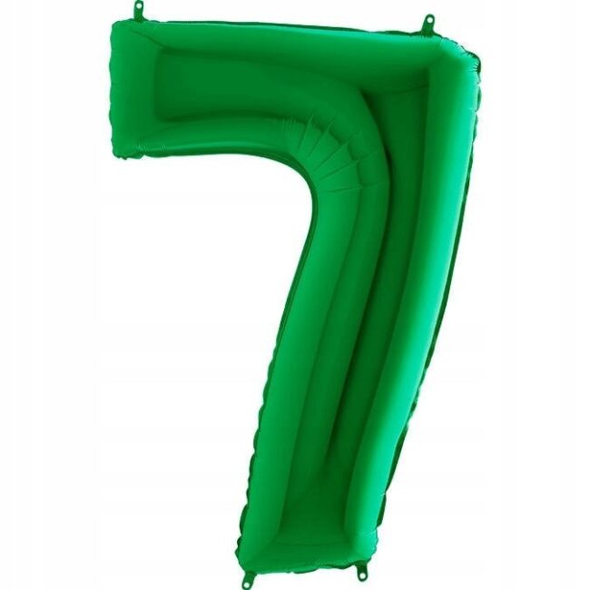 BALON FOLIOWY CYFERKA 7 ZIELONA 100 CM