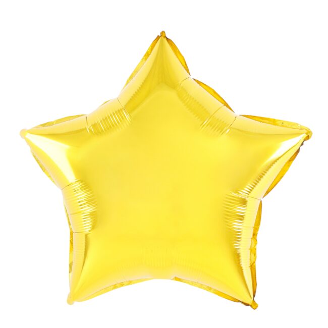 Balon Foliowy Gwiazdka Złota 45 cm