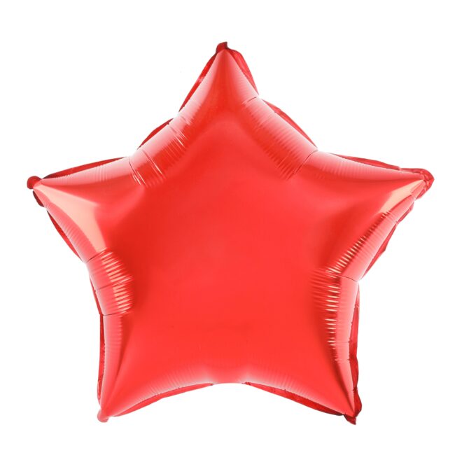 Balon Foliowy Gwiazdka Czerwona 45 Cm