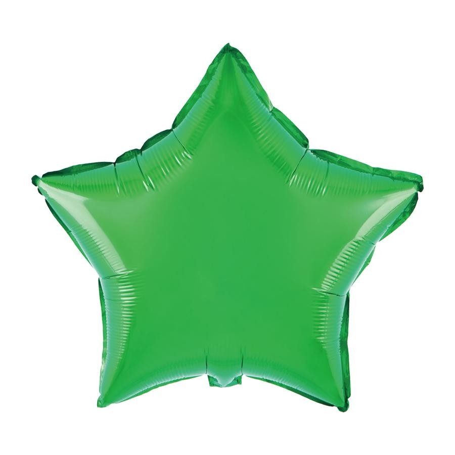 Balon Foliowy Gwiazdka Zielona 45 Cm