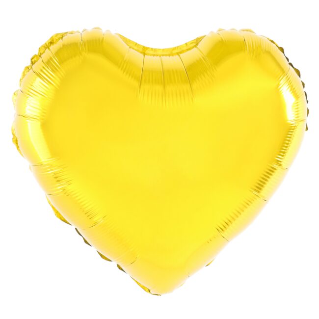 balon serce złote