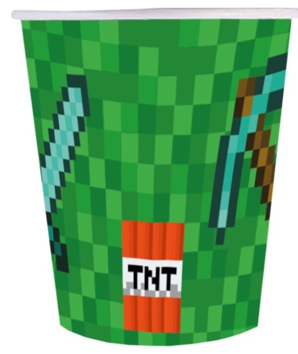 Kubeczki Minecraft Piksele TNT 6 sztuk