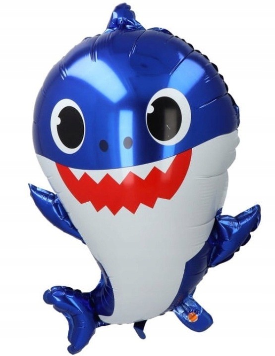 Balon Rekin Baby Shark Niebieski 50 cm Urodziny
