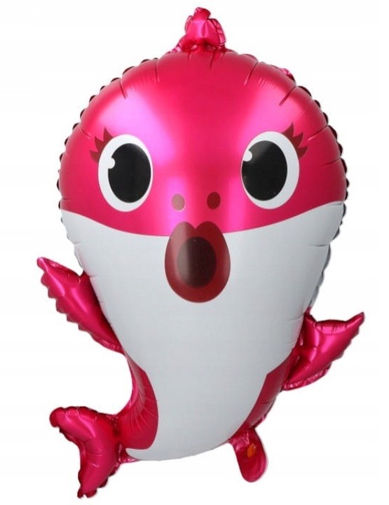Baby Shark Rekin Różowy Balon Foliowy 50 cm Urodziny