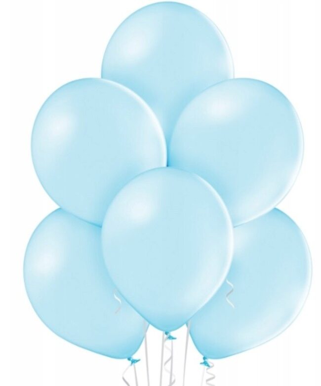 Balony pastelowe błękitne