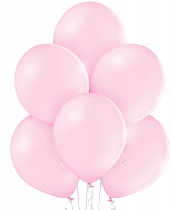 Balony pastelowe jasnoróżowe
