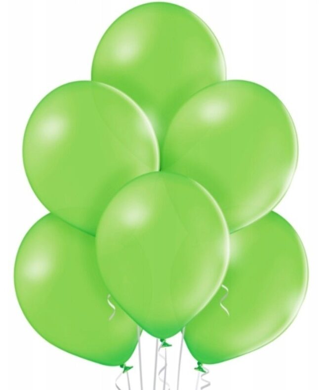 Balony pastelowe zielone 10 sztuk