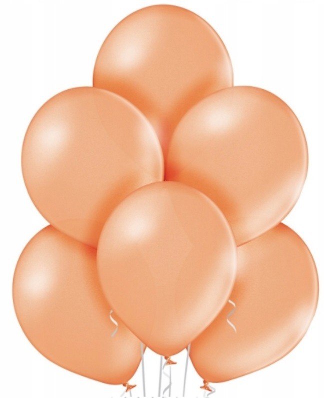 Balony metaliczne różowe złoto