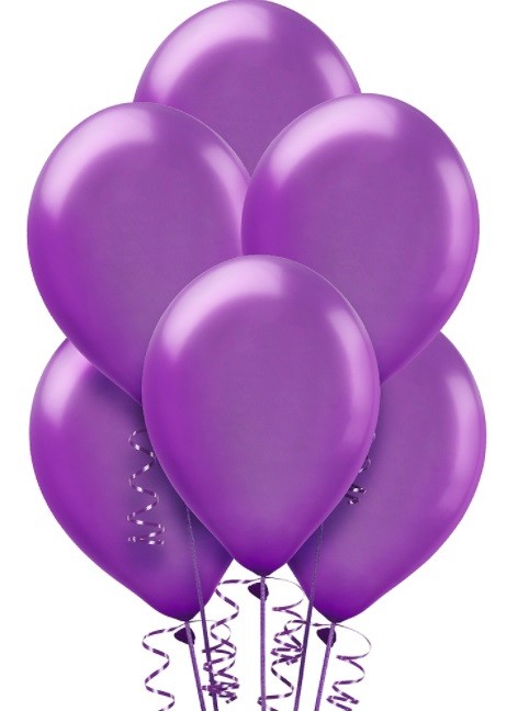balony fioletowe