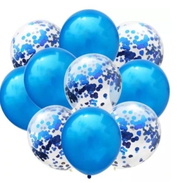 balony niebieskie
