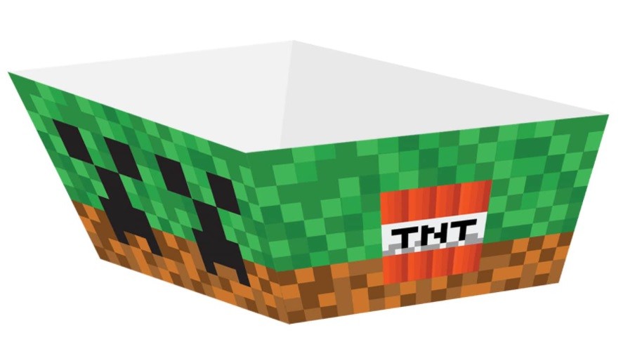 Minecraft Piksele Pudełka na chipsy 6 sztuk Game