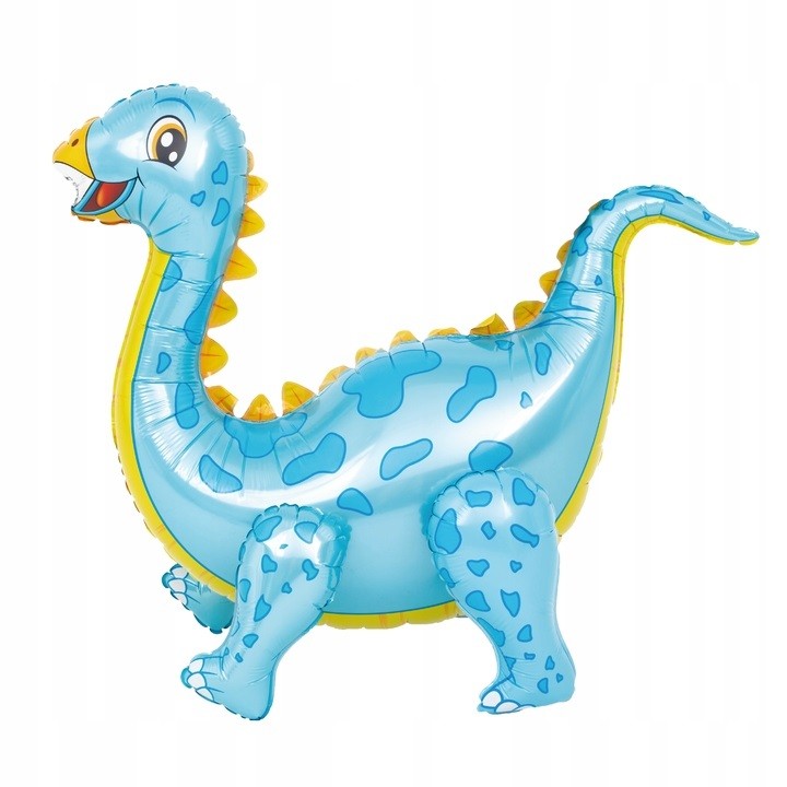 niebieski balon dinozaur