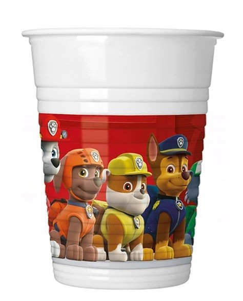 Kubeczki plastikowe Psi Patrol 8 Sztuk 200 ml