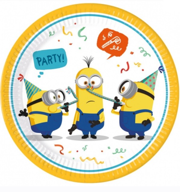 Talerzyki Papierowe Minionki