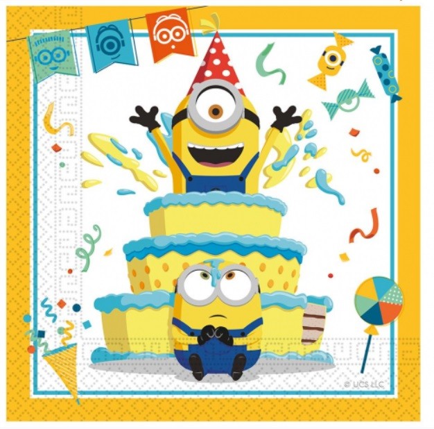 Serwetki Papierowe Minionki Minions 20 sztuk