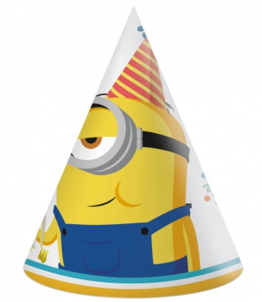 czapeczki papierowa minionki