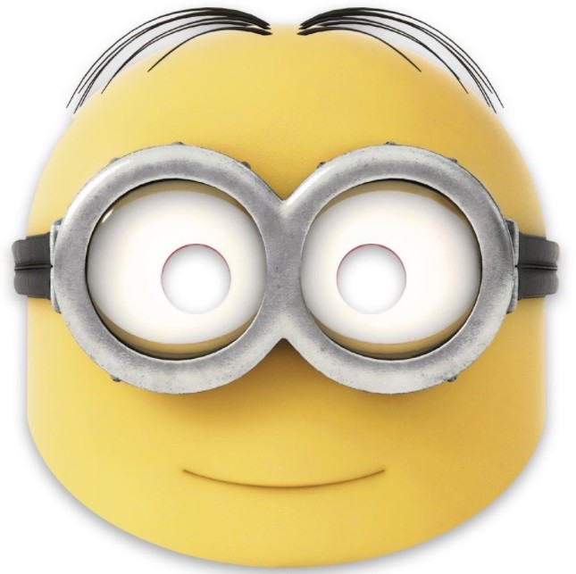 Maski papierowe Minionki Minions 6 sztuk