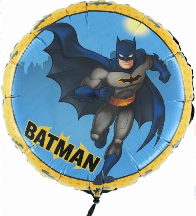 Balon foliowy okrągły Batman 45 cm Urodziny