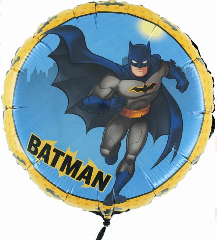 Balon foliowy okrągły Batman 45 cm Urodziny