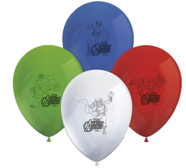 Balony lateksowe Avengers 8 sztuk