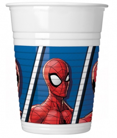 Kubeczki plastikowe SpiderMan Spider Man 8 sztuk