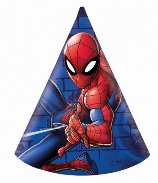 Czapeczki papierowe SpiderMan Spider Man 6 sztuk