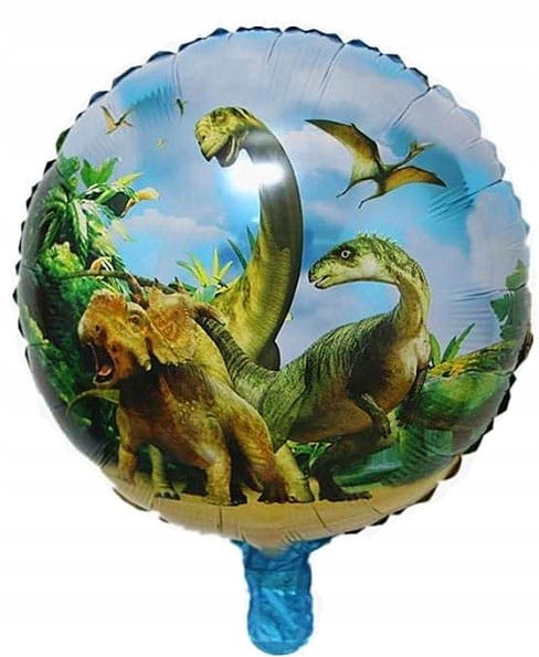 Balon Foliowy Okrągły Dinozaury Park Jurajski