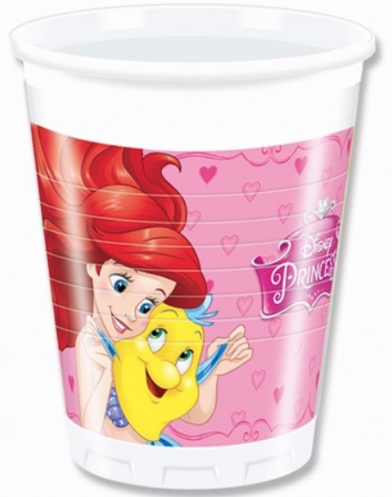 Kubeczki plastikowe Księżniczki Princess 8 sztuk