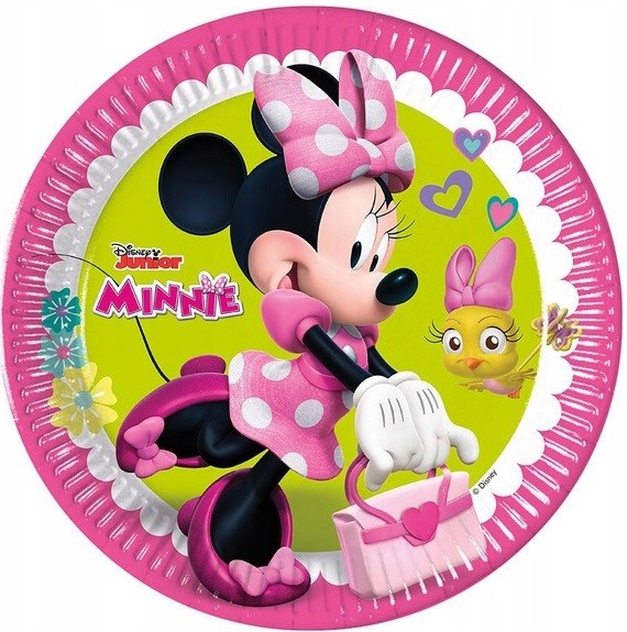 Talerzyki papierowe Myszka Minnie