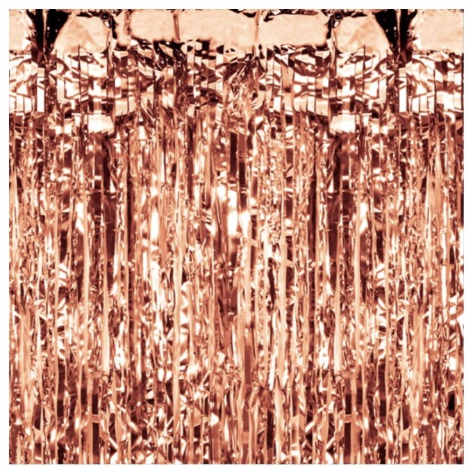 Kurtyna dekoracyjna różowe złoto rose gold 100x200 cm